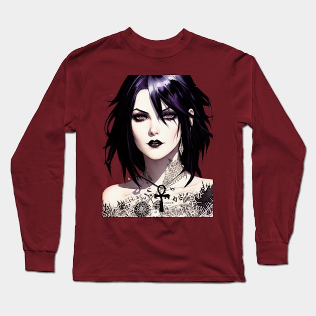 Inked Death - Sandman Death Long Sleeve T-Shirt by ForbiddenGeek